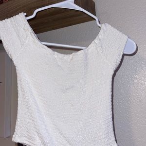 Brandy Melville cropped off the shoulder top